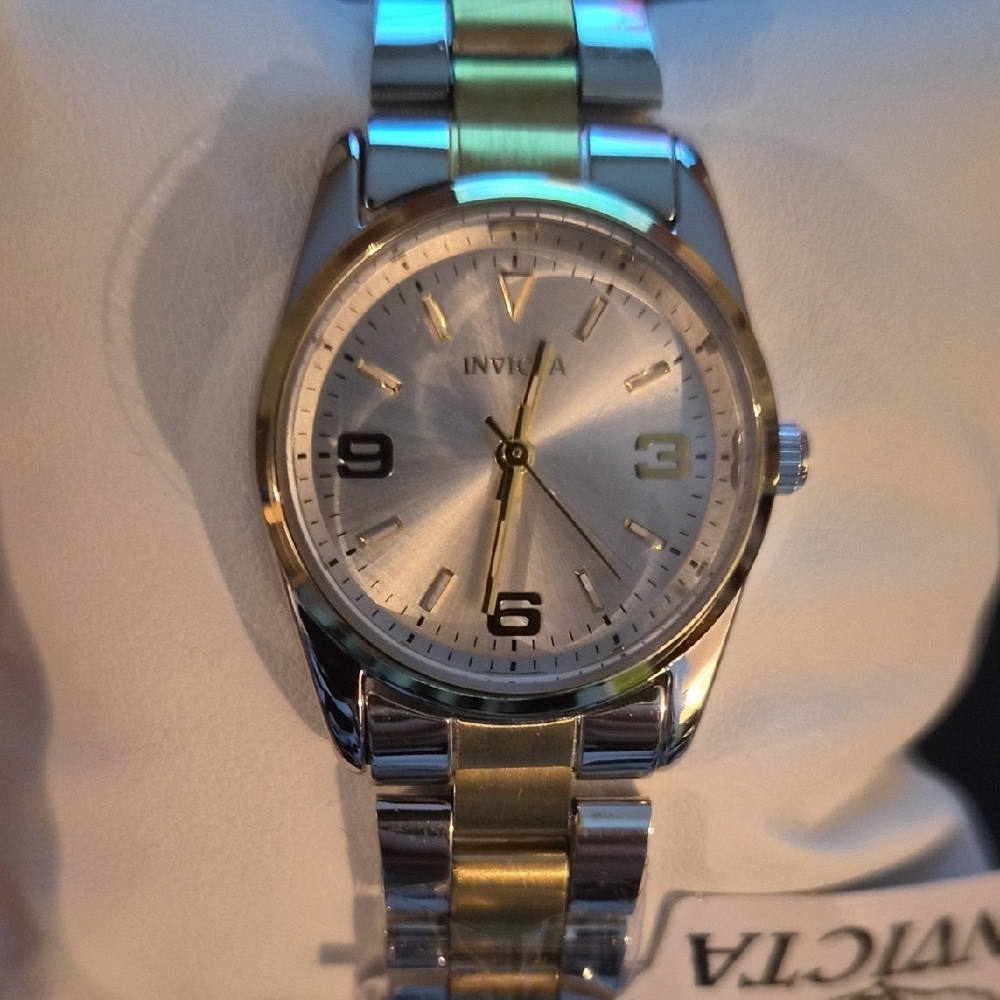 Invicta Silver and Gold Womans Watch Two Tone New